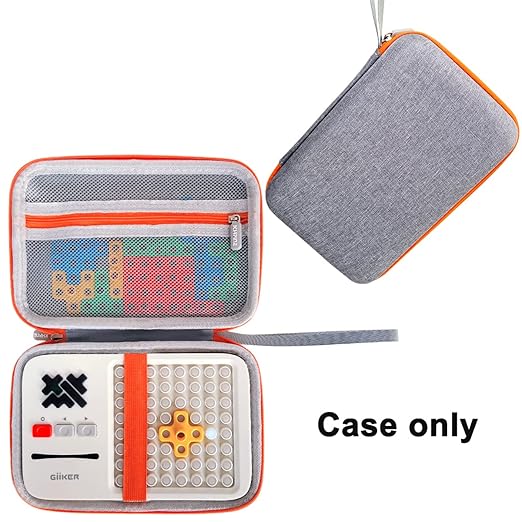 JCHPINE Hard Carrying Case for GiiKER Super Blocks Puzzle Game, Protective Storage Holder for GiiKER Brain Teaser Puzzles Interactive Handheld Game Console Accessories (Orange Case only)-CubbioJoy