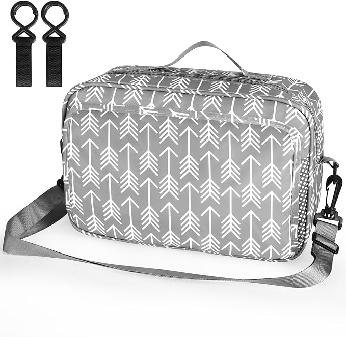 Accmor Stroller Organizer, Universal Stroller Organizer with Insulated Cup Holder Pocket, Dual Purpose Large Capacity Stroller Bag Caddy, Stroller Accessories Fits for Uppababy, Doona, Nuna Strollers-CubbioJoy