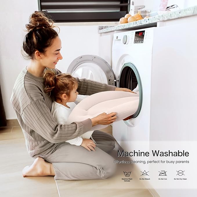 Baby Lounger for Newborn: Skin-Friendly & Breathable for 0-12 Months Infant Tummy Time Playtime & Diaper Changes - Portable & Lightweight Cushion for New Parents-CubbioJoy