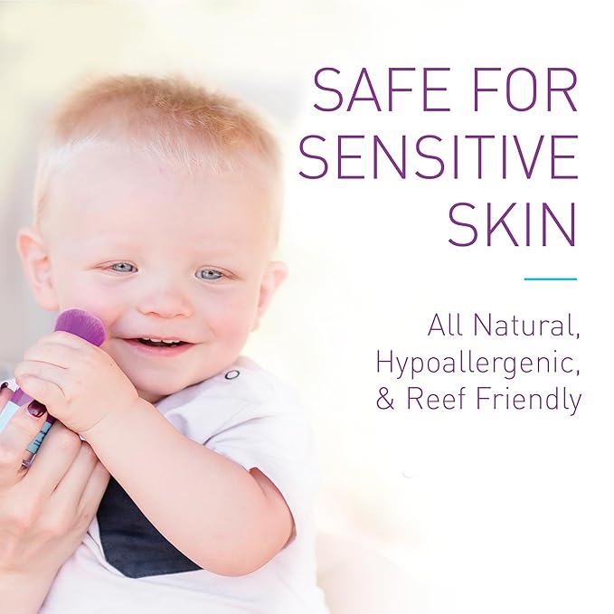 BOB KIDS SPF 30 Brush On Mineral Powder Sunscreen, Broad Spectrum Protection, Water Resistant 80 Mins, Fragrance Free, Easy to Apply for Kids & Babies, Mfg in USA-CubbioJoy