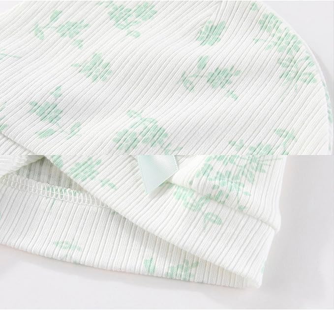 Baby Hat and Mittens Set Cotton Newborn Baby Hats Caps for Boys and Girls, 0-6 Months-CubbioJoy