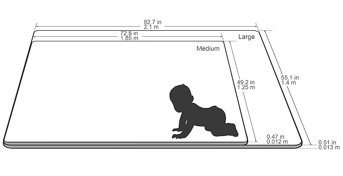 Baby Care Play Mat (Medium, Playful - Busy Farm) 73’’ x 49’’ Original One-Piece Reversible Rollable Waterproof Play Mat for Infants, Babies, Toddler, and Kids-CubbioJoy