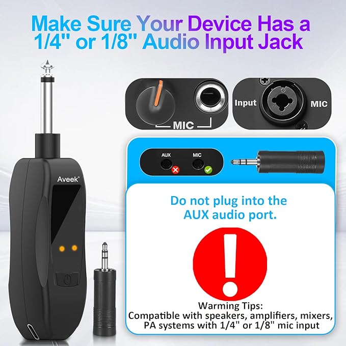 Aveek Wireless Microphone for Karaoke, 2.4GHz Rechargeable Karaoke Microphone(Work 10hs), for Speaker, Karaoke Machine,Church, Speech, Wedding, Party Singing, Grey&Red, 2 Packs-CubbioJoy