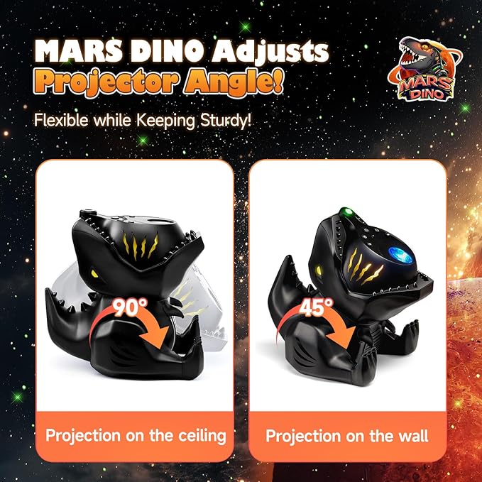 Dinosaur Baby Sound Machine Night Light Projector, 22 White Noise Machine Baby 5.3 Bluetooth Speaker, 196Color Remote Control | Toddler Night Light for Kids, Boy Gift Dinosaur Decor Galaxy Light-CubbioJoy