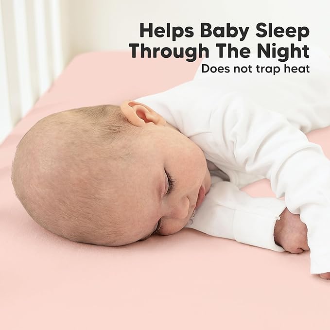 KeaBabies 2-Pack Organic Crib Sheets for Boys, Girls - 52x28 Fitted Crib Mattress Sheet Neutral, Breathable Jersey Cotton Cover for Baby Bed, Toddler Mattress, Soft & Cute Prints (Cameo)-CubbioJoy