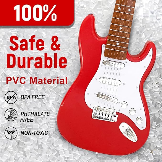 26 Inch Guitar Toy for Kids,Portable Guitar Toy Musical Instrument Toy, Educational Learning Musical Instrument Toy for Ages 3-12 Children Birthday Present for Beginner Children Boys Girls-CubbioJoy