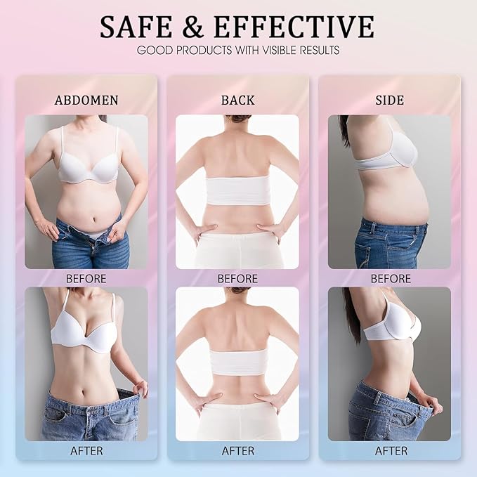 B Flat Belly Firming Cream - Moisturizing, Lifting, Firming for Stomach, Thighs and Butt, Body Lotion gift for Women and Men, 125 ML +5 ML-CubbioJoy