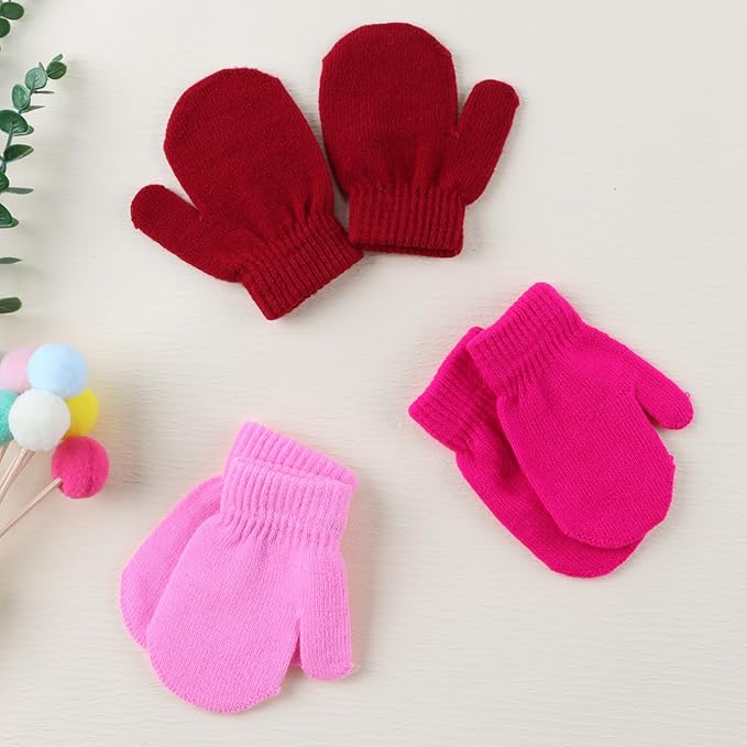 Baby Winter Mittens Toddler Stretch Knit Gloves Magic Warm Glove for Baby Boys Girls-CubbioJoy