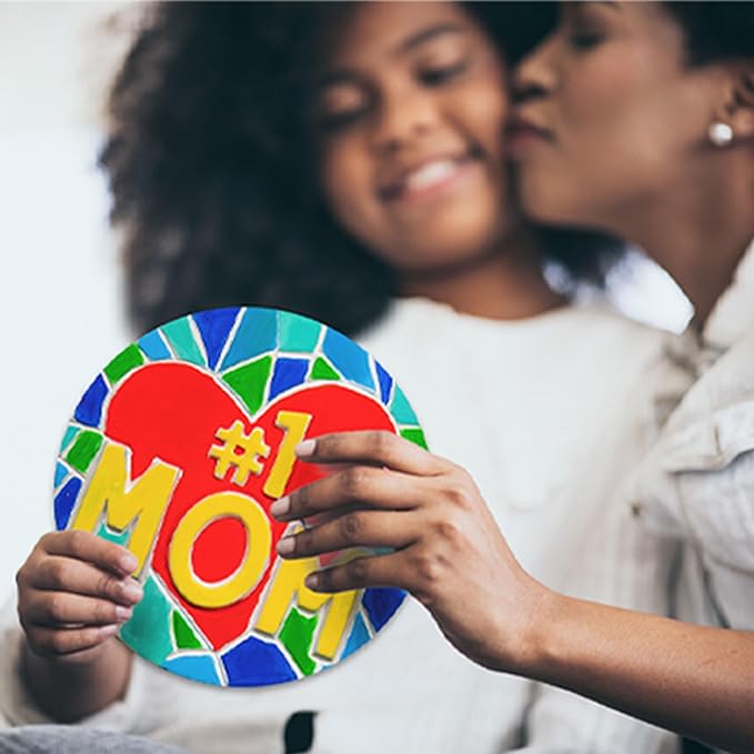 Creative Roots Paint Your Own #1 MOM Stepping Stone, Craft Kits for Kids, Ceramics to Paint, Ages 6+-CubbioJoy