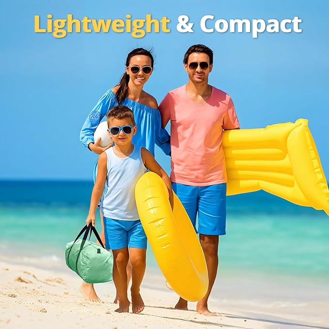 CAMEL CROWN Beach Tent UPF 50+ Sun Shelter for 2/3/5/6 Person, Lightweight Portable Sun Shade with Sand Anchor, Family Beach Day & Outdoor Adventures-CubbioJoy