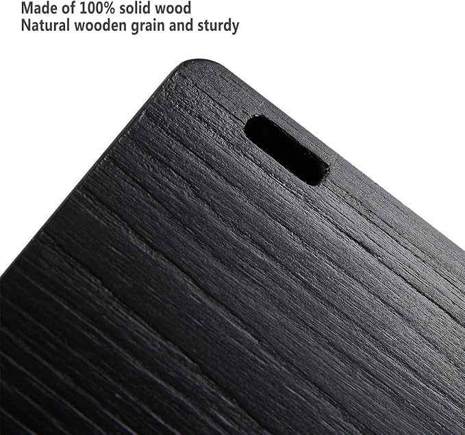 AZSKY Classic Nursery Book Shelves Black Wooden Floating Shelves Wall Bookshelf for Bathroom Decor Kitchen Spice Rack Organizer Kids Room 24 Inch Set of 3-CubbioJoy