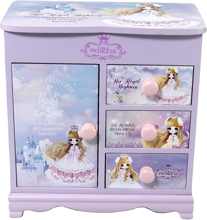 Children's Jewelry Box for Girls - Purple, Little Girl Birthday &-CubbioJoy
