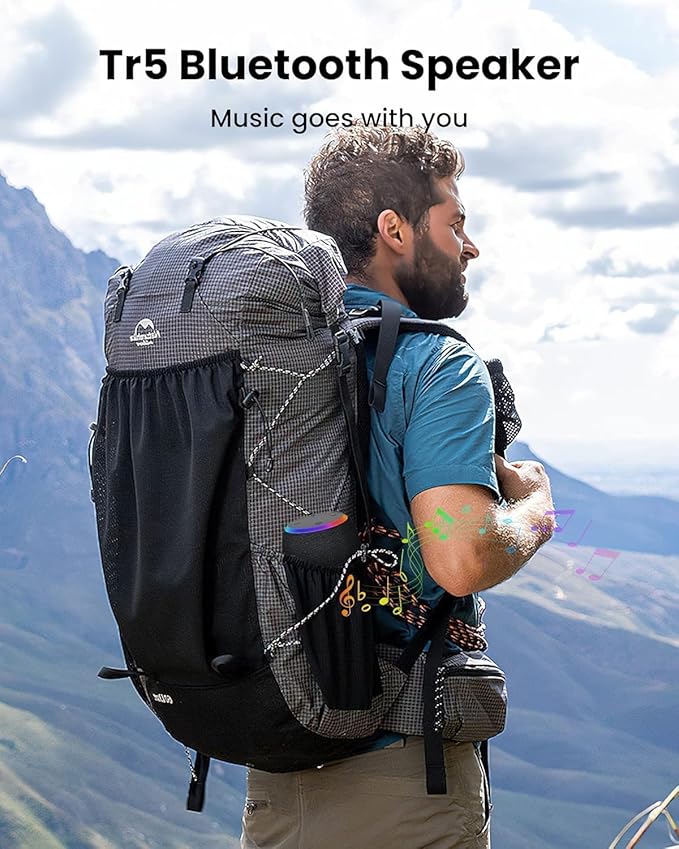 Bluetooth Speaker, Portable Wireless Bluetooth 5.3, 15W Clear Bass, IPX6 Waterproof, LED Lights, AUX/TF/USB, Dual TWS Pairing, 12H Playtime, Small Speakers for Home Outdoor Beach, Ideal Gift-CubbioJoy