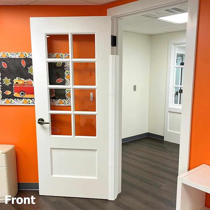 Cardinal Gates PinchNot 180 Degree Door Pinch Guard for Kids Safety-Door Hinge Protector for Babies-CSP24-Door Finger Pinch Shield Single for Front of Door-Child Proof Jamb-Made in USA-CubbioJoy