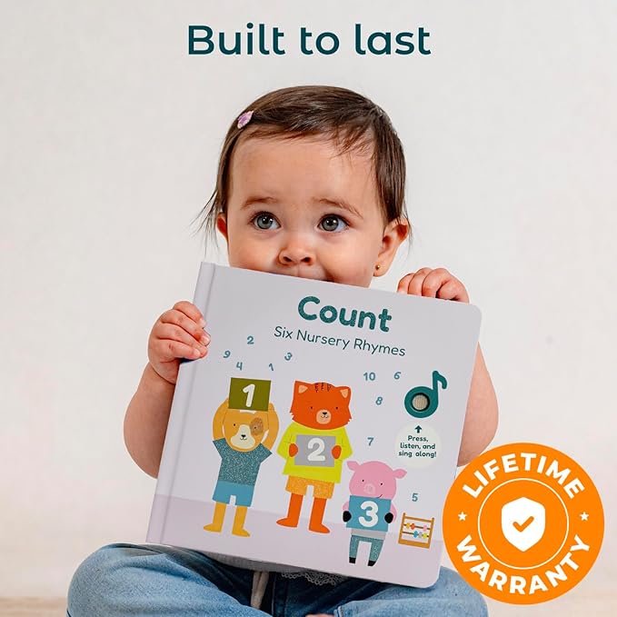 Cali's Books Number Book for Toddlers 1-3 - Learn to Count 1 2 3 Musical Books for Kids, Interactive Talking Baby Sound Book, Educational Song Learning Toys, Singing and Counting Music Toy for Babies-CubbioJoy