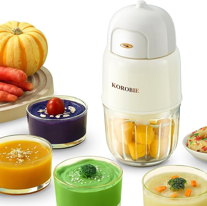Baby Food Maker - Baby Food Processor for Baby Food, Fruit, Vegatable, Meat, Baby Food Puree Maker Make Fresh and Nutritious Meals for Your Little One, Mini, White, PY-892-CubbioJoy
