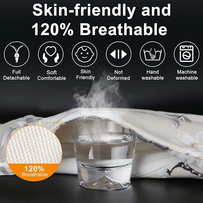 Baby Lounger | Organic Cotton Infant Lounger | Reversible, Adjustable & Portable Floor Lounger | Soft, Breathable, Washable Cover-CubbioJoy