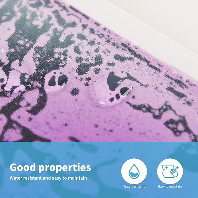 Art3d Baby Sensory Water Mats for Autistic Children (11.8"x11.8" Square, 4 Tiles, Blue-Red,Blue-Yellow,Orange-Red,Purple-Black)-CubbioJoy