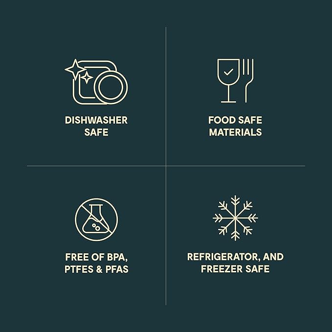 Caraway 4pc Dot Inserts - Dash Ramekins w/Lid - Easy to Store, Non Toxic - Perfect for Sauces, Garnish, & Small Snack or Sides-CubbioJoy