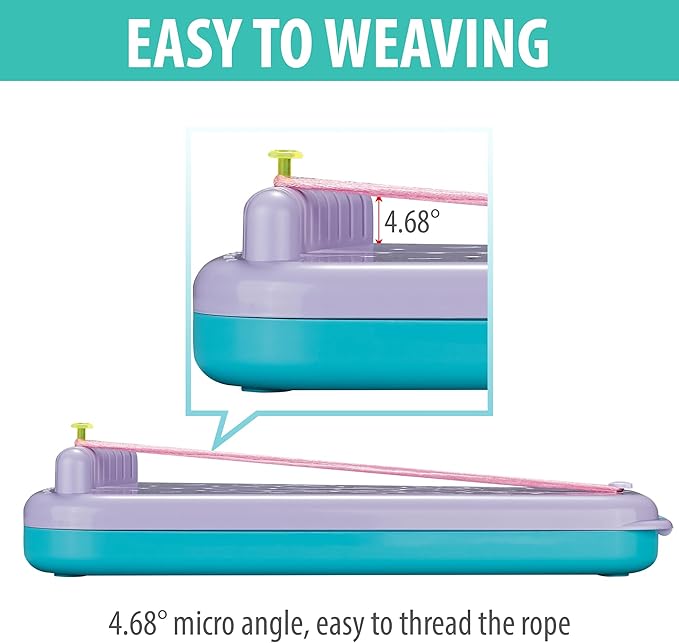 Chilpals Friendship Bracelet Making Kit for Girls,Arts and Crafts for Kids Ages 8-12,Birthday Gifts Ideas for Girl 7 8 9 10 11 Year Old - 2 in 1 Bracelets String Maker Toys Set (Purple)-CubbioJoy