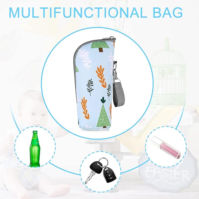 Accmor Baby Bottle Cooler Tote Bags, Insulated Breastmilk Cooler Bag, Nursing Bottle Warmer Bag for Nursing Mom Daycare Travel-CubbioJoy