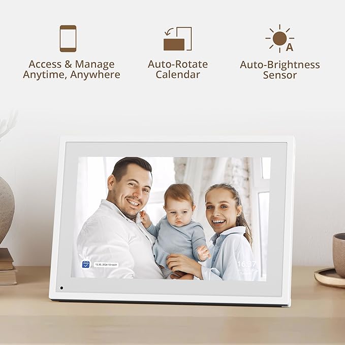 10.1" Digital Calendar Chore Chart – 1080P Full HD Interactive Touchscreen, Smart Family Planner, Hearth Display Digital Wall & Desk Mountable for Seamless Scheduling-CubbioJoy