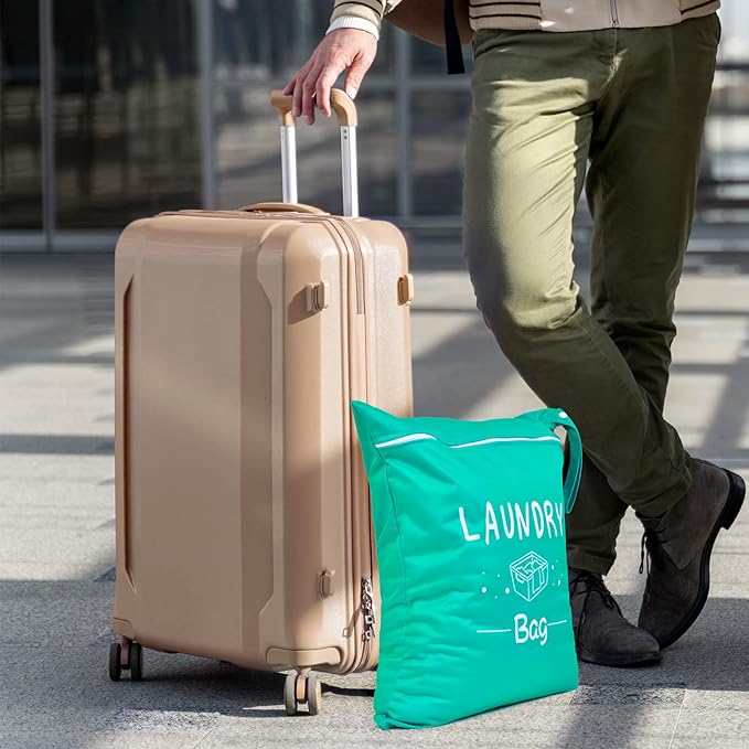 2 Pcs Large Travel Laundry Bag Waterproof Wet Dry Bag Washable Dirty Clothes Bag Bathing Suit Workout Bag for Gym Clothes Laundry Wet Clothes Swimming Yoga-CubbioJoy