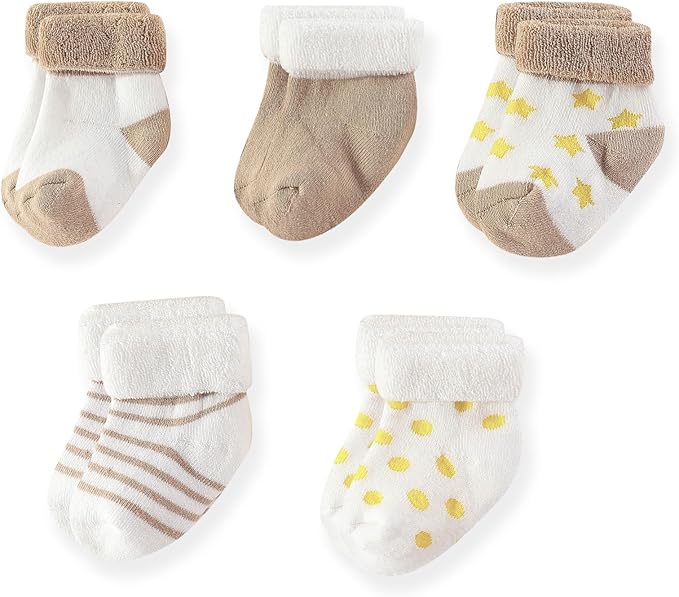 15 Pack Unisex New Born Boy Girls Hats Mittens Socks Sets Cotton Soft Infant Accessory 0-6 Months Baby Essentials-CubbioJoy