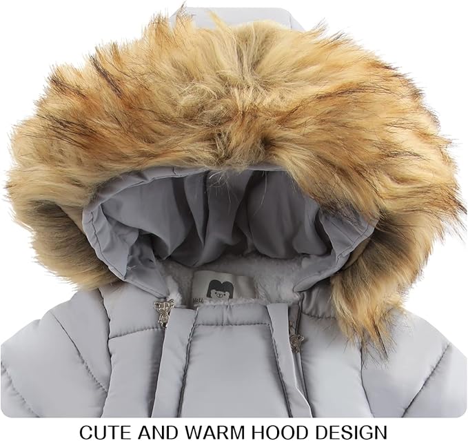 Baby Girl Winter Snowsuit Toddler Jacket Clothes For Boy Infant Jumpsuit Hoodied-CubbioJoy