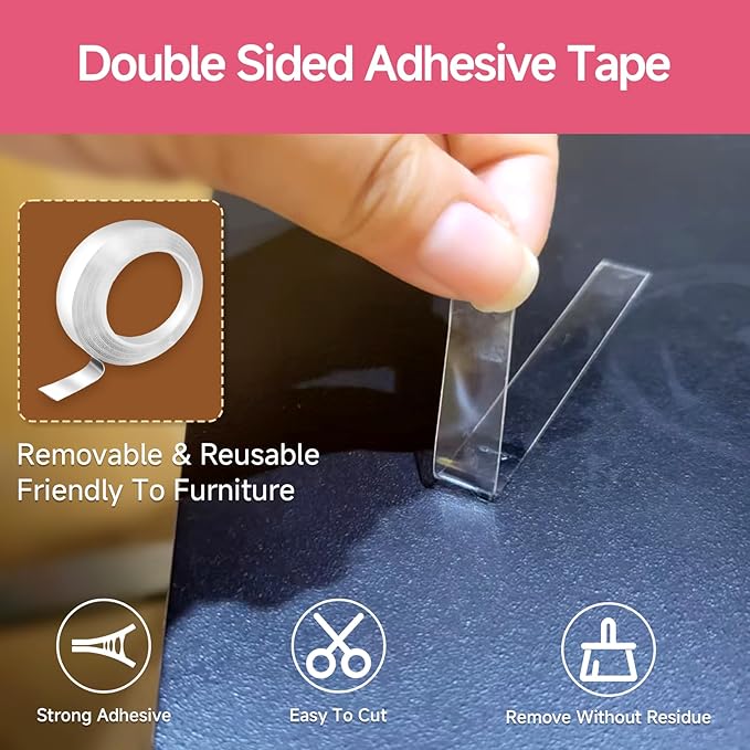 Baby Proofing Corners and Edges Protector Guards (16.5FT Edge +8 Corners), Soft Rubber Foam Edge Protector with Removable Double Sided Tapes, Furniture Table Bumper Guard for Baby Safety-Brown-CubbioJoy