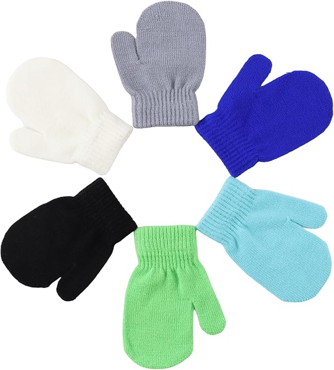 Baby Winter Mittens Toddler Stretch Knit Gloves Magic Warm Glove for Baby Boys Girls-CubbioJoy