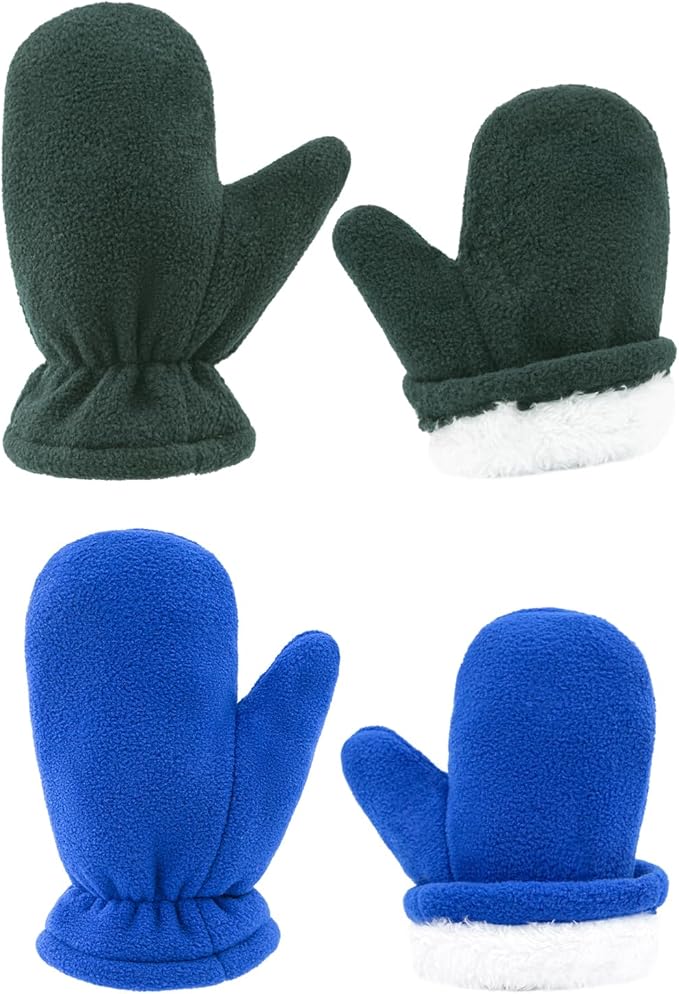 BAVST Baby Toddler Winter Mittens Girls Warm Fleece Lined Gloves Kids Sherpa Lined Mittens for Boys-CubbioJoy