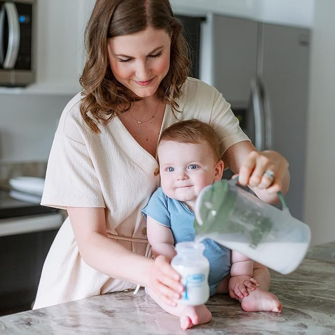 Dr. Brown's Insta-Prep Warm Water Dispenser with Baby Formula Mixing Pitcher, 32oz Olive-CubbioJoy