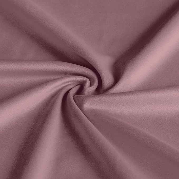 6FT Bean Bag Chair, Large Bean Bag Chairs with Memory Foam Filled, Fluffy Beanbag Sofa with Dutch Velvet Cover, Round BeanBag Chairs for Living Room, Playroom - Dusty Pink-CubbioJoy