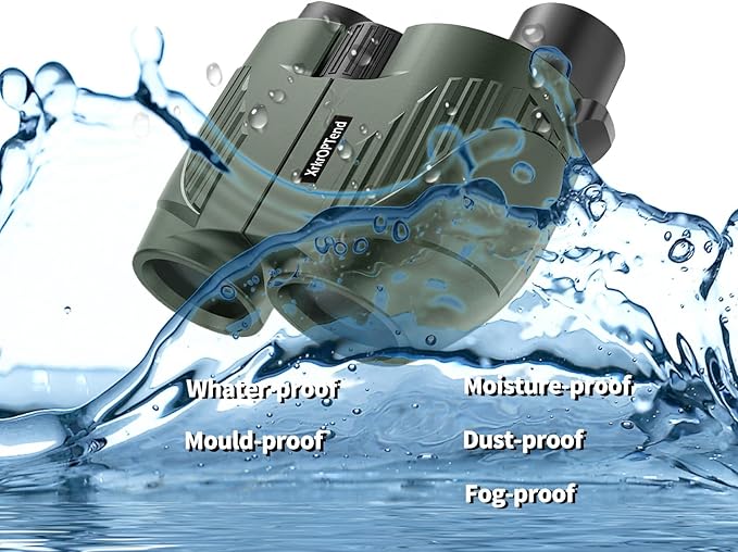 20x25 Compact Binoculars with Strap for Kids and Adults, Sharp Clear, Mini Low Weight Binoculars for Bird Watching,Hiking Outdoor, Cruise Ship,Concert-CubbioJoy