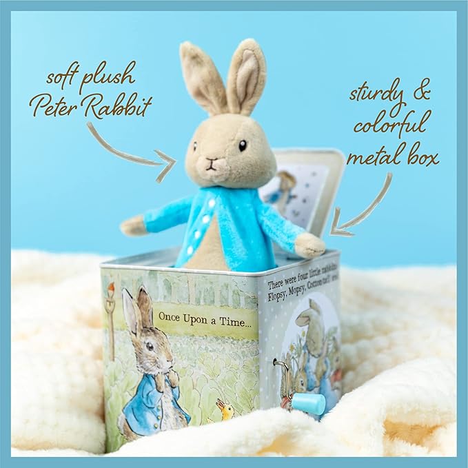 Beatrix Potter Peter Rabbit Jack-in-The-Box, Multi-colored, Standard-CubbioJoy