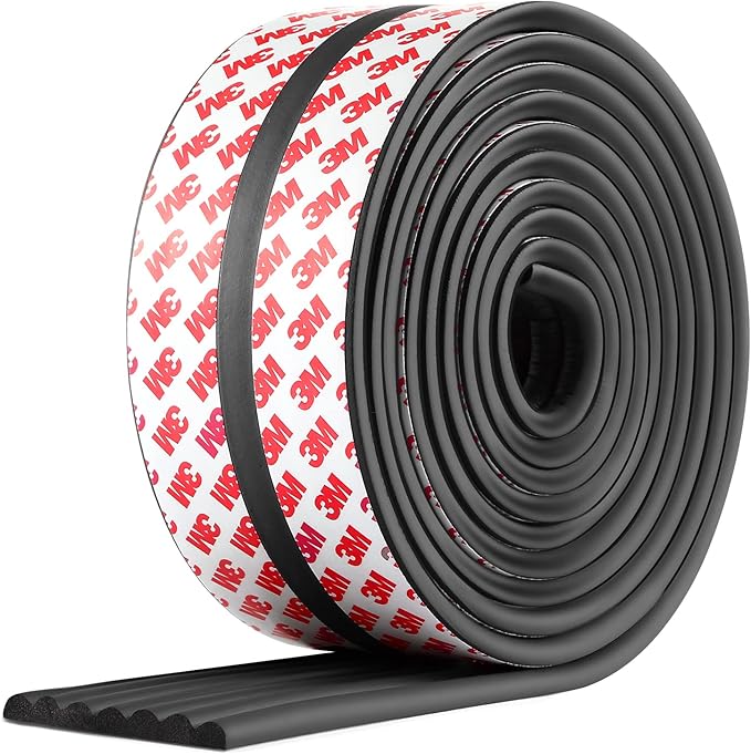 Baby Proofing Edge Corner Protector, 16.4 ft Edge Guards Padding with 3M Adhesive, Extra-Wide Soft NBR Rubber Foam Padding, Furniture,Sharp Edge Safety Corner Edge Bumper Guard-Black-CubbioJoy