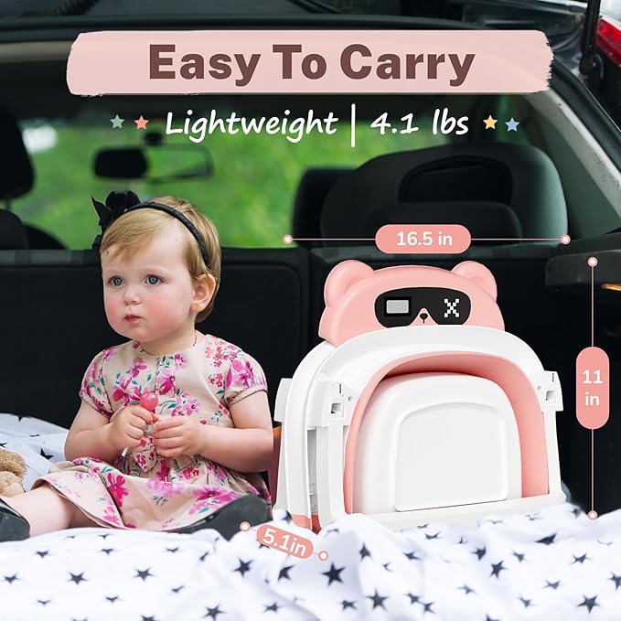 AVIDOR Baby Bathtub,Collapsible Bathtub for Newborn to Toddler,Durable Essential Infant Bath Tub,Portable Travel Baby Tub with Soft Cushion,No-Slip Hanging and Detachable(Pink)-CubbioJoy