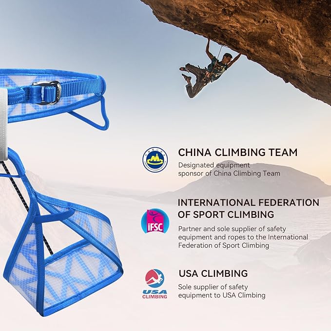 KAILAS Kids Rock Climbing Harness Child Safety Belt Climbing Gear Adjustable Lightweight Indoor Gyms Beginners Youth-CubbioJoy