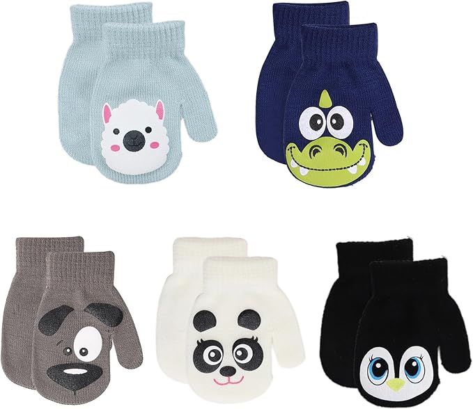 Baby Winter Mittens Toddler Stretch Knit Gloves Magic Warm Glove for Baby Boys Girls-CubbioJoy