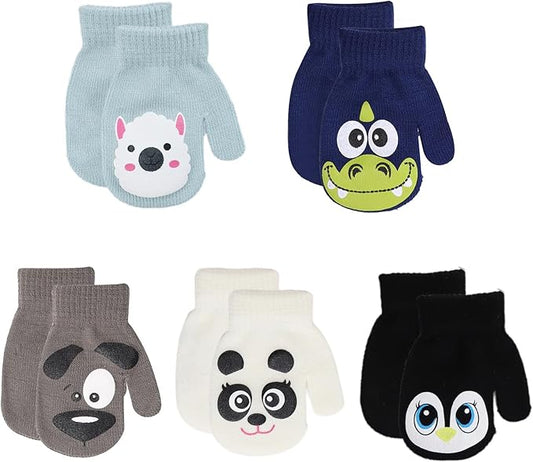 Baby Winter Mittens Toddler Stretch Knit Gloves Magic Warm Glove for Baby Boys Girls-CubbioJoy