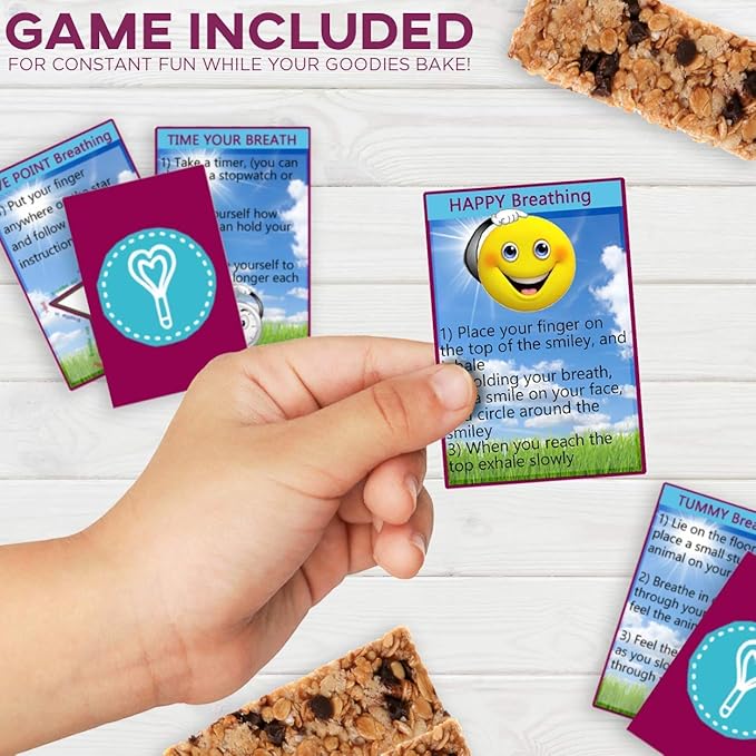 BAKETIVITY Kids Baking DIY Activity Kit - Bake Delicious Healthy Gluten Free Granola Bars with Pre-Measured Ingredients – Best Gift Idea for Boys and Girls Ages 6-12-CubbioJoy