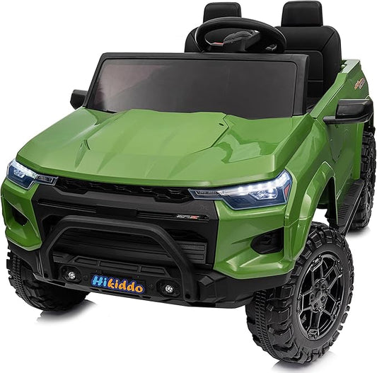 24V 10Ah Ride on Toy for Big Kids, 4WD 2 Seater Electric SUV Kids Car to Drive w/Remote Control, 4x200W Motors - Army Green-CubbioJoy