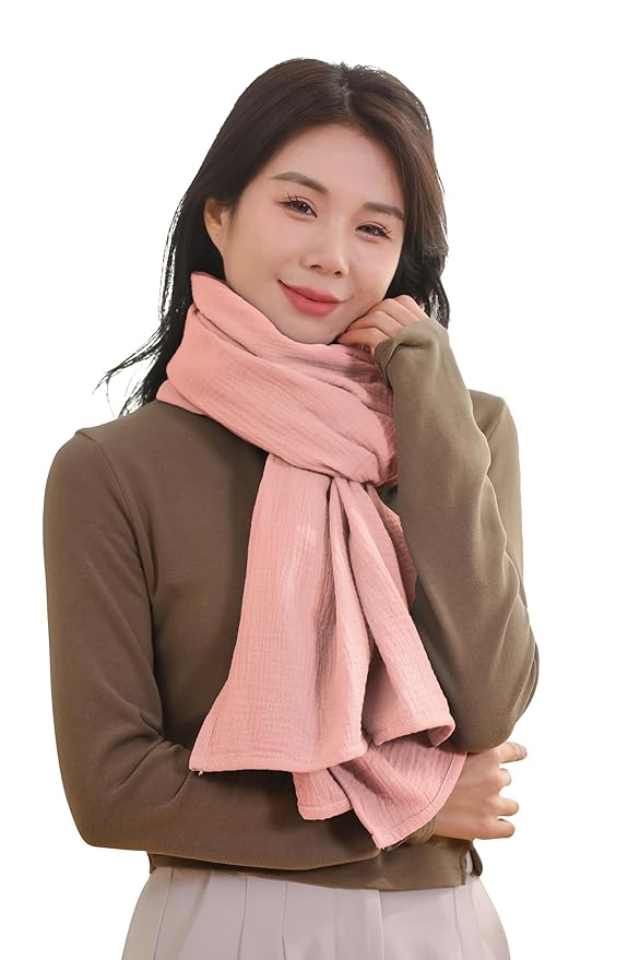 2-Pack Nursing Covers for Breastfeeding, 100% Organic Cotton Muslin Breastfeeding Cover, Multi-Use Nursing Scarf, Car Seat Canopy, Stroller Cover, Soft Breathable Baby Blanket Pink-CubbioJoy