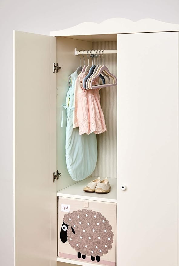 3 Sprouts Toy Storage Organizer: Toy Box Cube Organizer for Playroom, Nursery - Foldable Storage Bin - Sheep-CubbioJoy