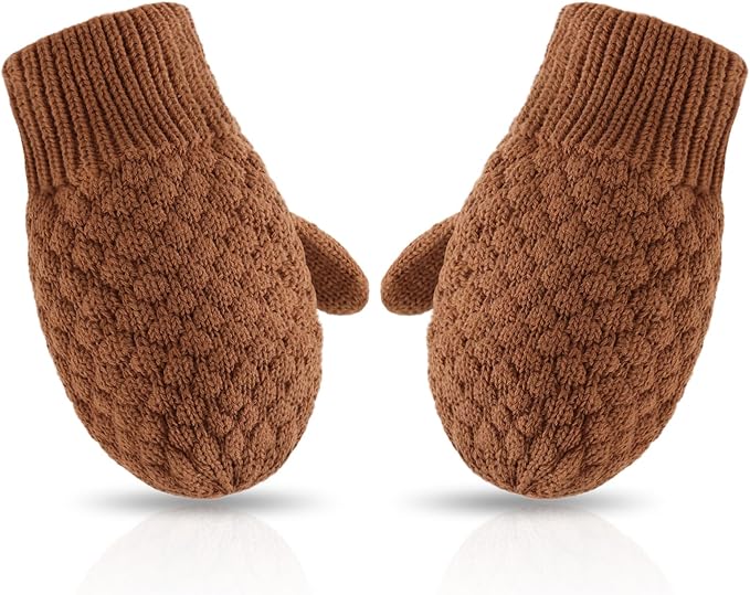 Baby Knit Mittens Toddler Boys Girls Gloves Winter Infant Newborn No Scratch Mitten 0-3 Years-CubbioJoy