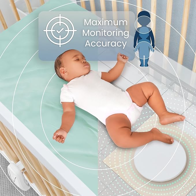 Babysense Video & Breathing Movement Monitor - Video Baby Monitor with Breathing Motion Detection & Alerts Bundle Pack - Video Monitor V24R with Babysense 7 Under-The-Mattress Sleep Monitor-CubbioJoy