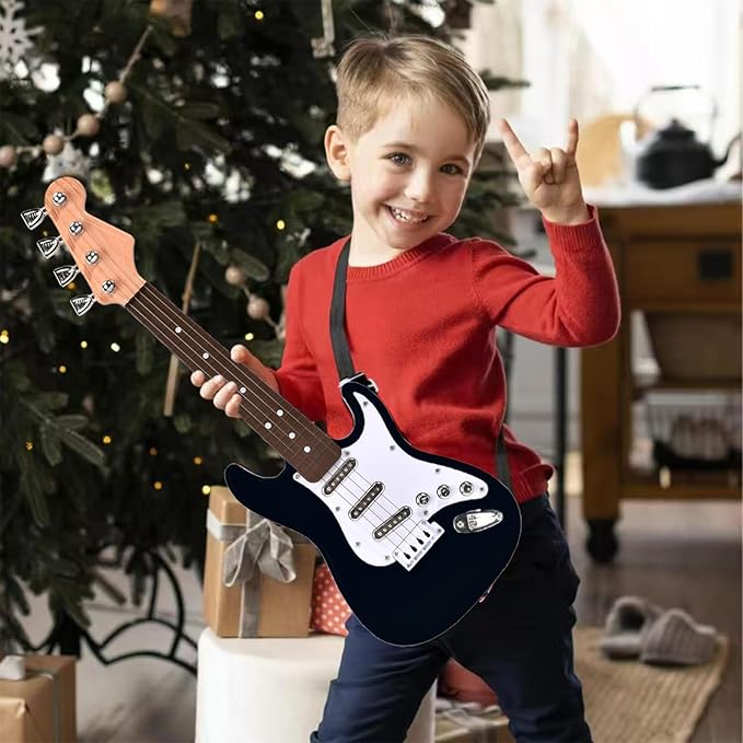 16inch Mini Guitar Toy for Kids and Beginners, Electric Guitar with Strap for Toddlers and Boys and Girls Instrument Toys-CubbioJoy