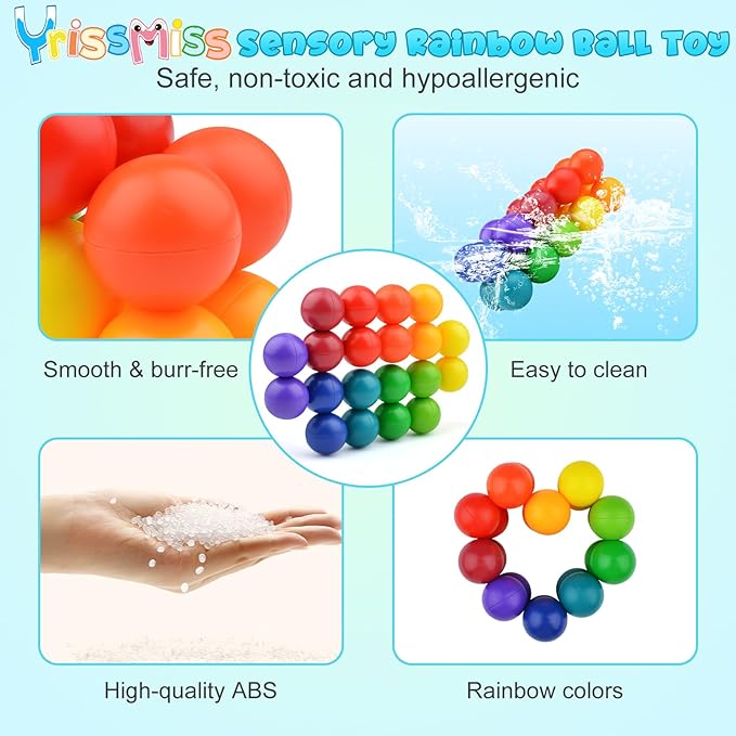 3PCS Autism Sensory Toys for Autistic Children , Sensory Fidget Toys for Adults Kids, Autism Toys for Toddlers 3-4, Travel Toys Gifts for Kids Ages 3 4 5 6 7+ ,Toddler Toys for Boys(A)-CubbioJoy