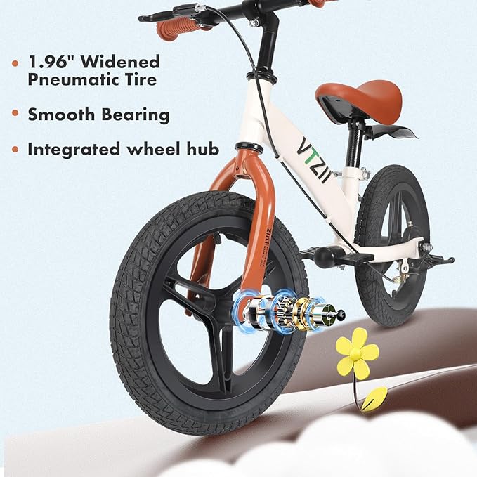 Balance Bike 2 in 1 with Pedals Brake Training Wheels Kickstand Pneumatic tyre,for Kids 2-7 Years Old,Kids Bike 12 14 16 inch-CubbioJoy